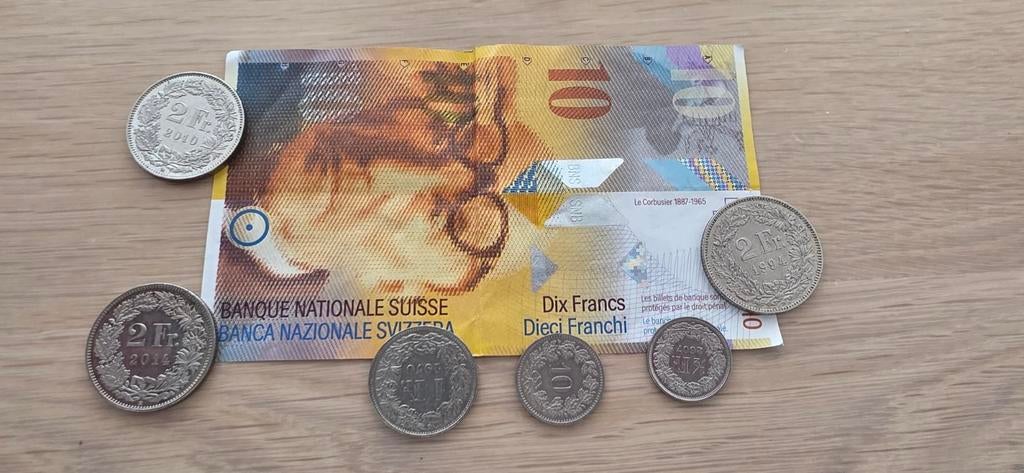 Zwitserse franken, Postzegels en Munten, Munten en Bankbiljetten | Verzamelingen, Ophalen of Verzenden, Buitenland