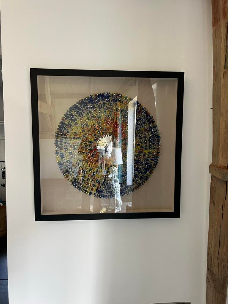 Kare deco color frame explosie, Antiek en Kunst, Ophalen