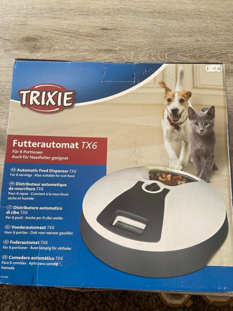 Trixie Voerautomaat TX5 1, 6x180ml, Hond en Kat