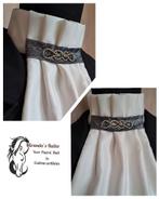 Nieuw Made by Lique plastron Harmonica Champagne/Grijs, Dressuur, ,, Nieuw, Ophalen of Verzenden