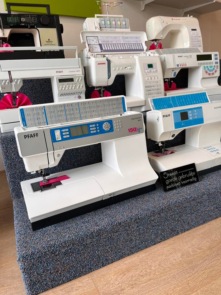 Gebruikte z.g.a.n. naai -en overlockmachines met garantie., Ophalen, Zo goed als nieuw, Lockmachine, Husqvarna