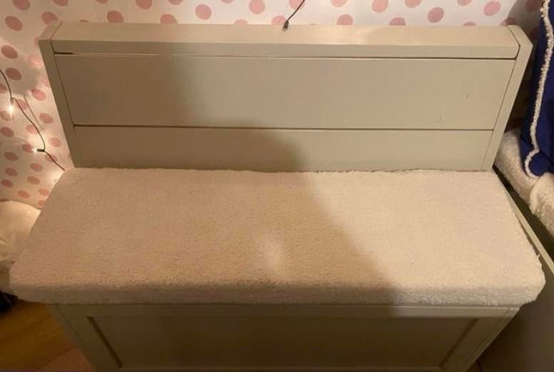 Kinderbankje met opbergruimte en kussen, Ophalen, Gebruikt, Overige typen