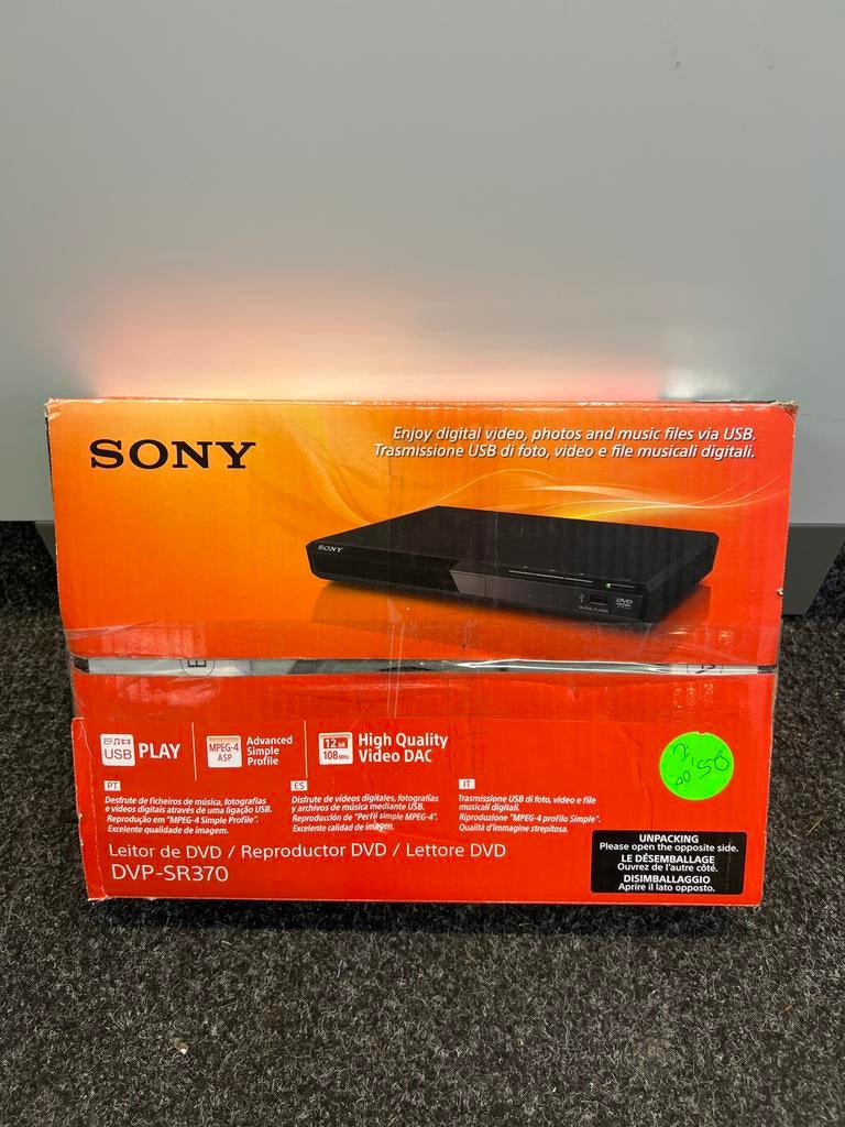 Sony DVP-SR370 DVD/CD/MP3-speler met afstandsbediening, Audio, Tv en Foto, Dvd-spelers, Gebruikt, Dvd-speler, Sony, Ophalen of Verzenden