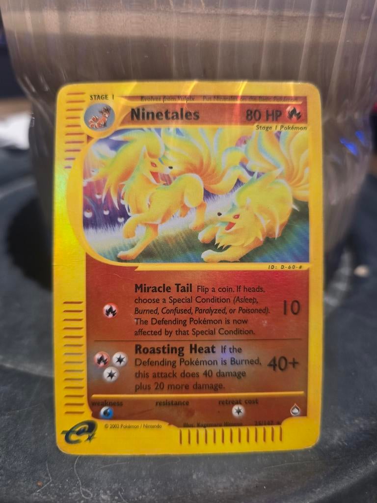 Ninetales Pokémon kaart 25, Ophalen of Verzenden