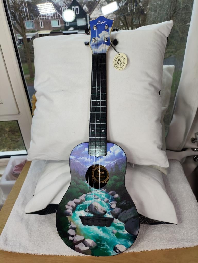 Flight ukelele met berg rivierprint Slovenia, of BusTravel, Ophalen of Verzenden, Nieuw, Ukelele