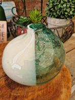zeer mooie glazen vaas van ptmd, Overige kleuren, Ophalen of Verzenden, Minder dan 50 cm, Glas