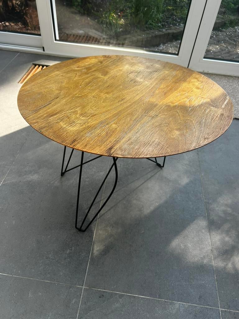 Origineel Pastoe salontafeltje, Ophalen, Gebruikt, Rond, Hout