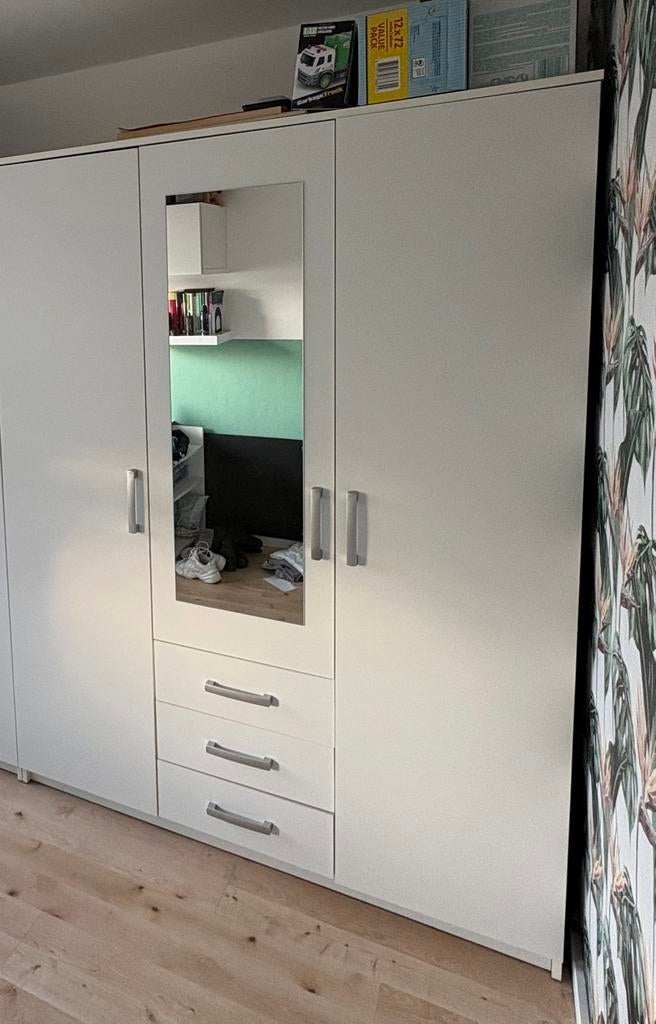 Witte Kledingkast JYSK, Ophalen of Verzenden, Zo goed als nieuw, 50 tot 75 cm, 150 tot 200 cm