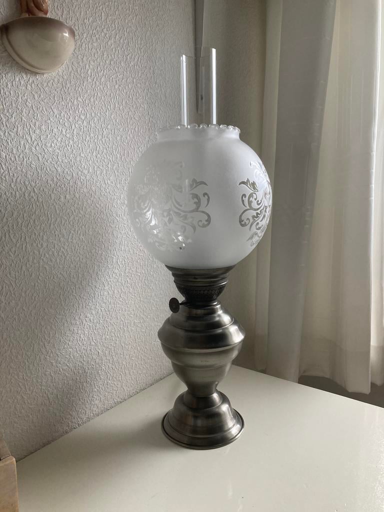 Lamp retro, 50 tot 75 cm, Zo goed als nieuw, Glas, Antiek
