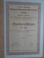 Algemeene Scheepvaart Maatschappij "FLEVO" Lemmer 1917, Ophalen of Verzenden, Voor 1920, Aandeel