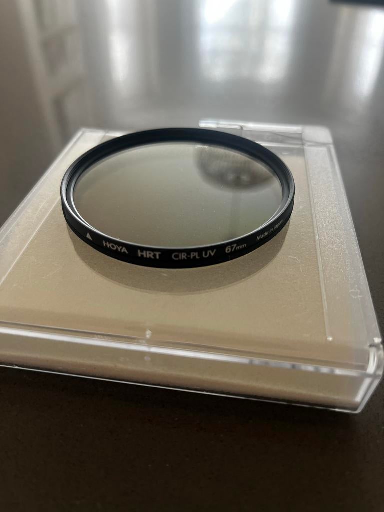 Hoya Polarisatiefilter 67mm - Krasvrij, Audio, Tv en Foto, Fotografie | Filters, Polarisatiefilter, 60 tot 70 mm, Zo goed als nieuw
