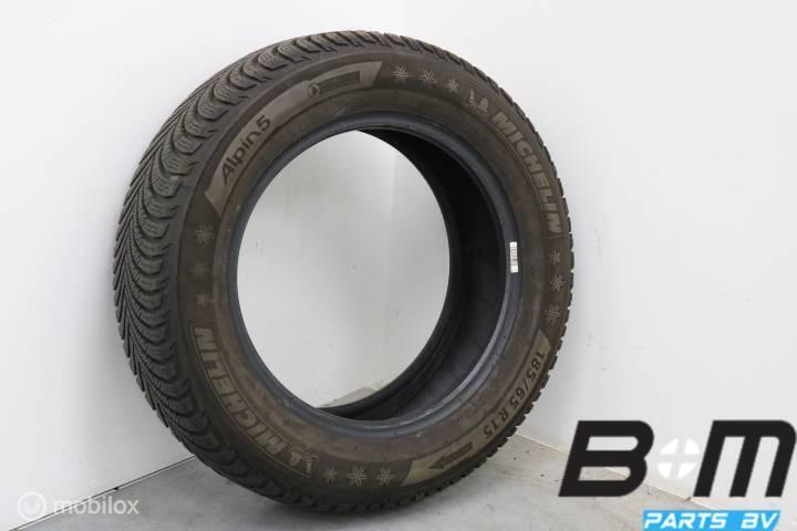 1 x 1856515 88T Michelin Alpin 5 met 6mm 185 65 15, Gebruikt, Band(en)