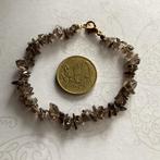 Vintage style armband edelsteen Rookkwarts NIEUW, Overige materialen, Bruin, Nieuw, Ophalen of Verzenden