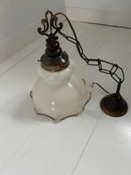 Twee mooie vintage hanglampjes, Ophalen, Gebruikt, Klasiek, Glas