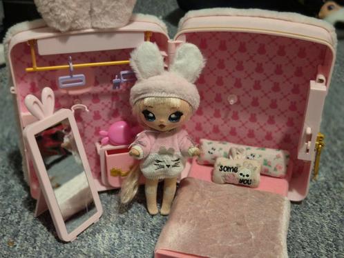 Na! Na! Na! Surprise 3-in-1 Backpack Bed Pink Bunny Aubrey H, Kinderen en Baby's, Speelgoed | Knuffels en Pluche, Zo goed als nieuw