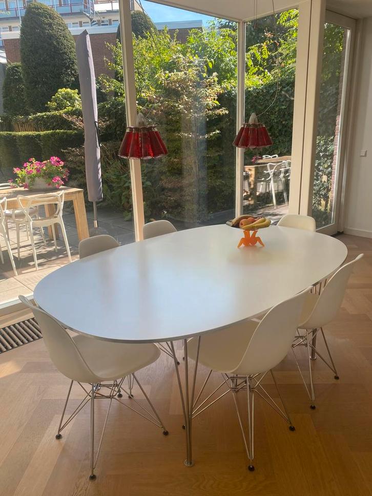 Superellipse Fritz Hansen, Huis en Inrichting, Tafels | Eettafels, Gebruikt, 100 tot 150 cm, 150 tot 200 cm, Vijf personen of meer