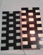 (2) vintage IKEA GYLLEN zw/wit Julia Treutiger 1990s, Huis en Inrichting, Lampen | Wandlampen, Ophalen, Zo goed als nieuw, Glas