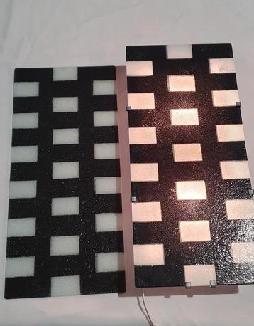 (2) vintage IKEA GYLLEN zw/wit Julia Treutiger 1990s beschikbaar voor biedingen