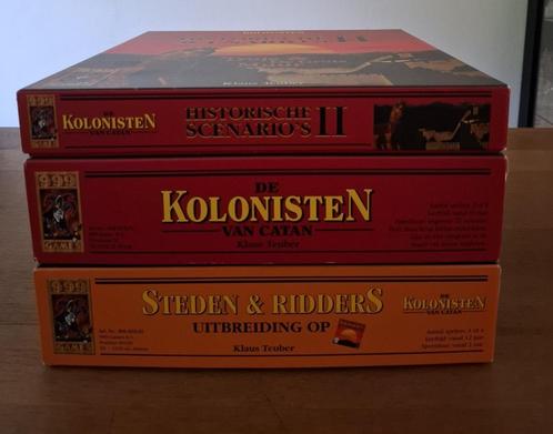 Kolonisten van Catan - Hout - Basisspel en Steden en Ridders, Hobby en Vrije tijd, Gezelschapsspellen | Bordspellen, Ophalen of Verzenden