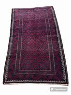 Klassiek Perzisch tapijt dieprood donkerblauw 188/100, Huis en Inrichting, Stoffering | Tapijten en Kleden, Gebruikt, Etten-Leur