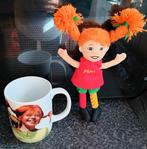 Pippi Langkous beker en popje., Ophalen of Verzenden, Zo goed als nieuw