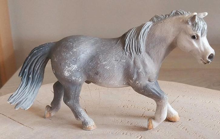 Schleich grijze rijpony, Verzamelen, Dierenverzamelingen, Zo goed als nieuw, Beeldje of Figuurtje, Paard, Ophalen of Verzenden