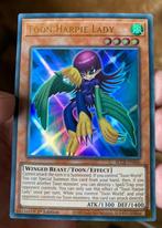 Yu-Gi-Oh! Toon Harpie Lady BLCR-EN066 1st Ed Mint, Foil, Ophalen of Verzenden, Losse kaart, Zo goed als nieuw