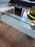 Glazen salontafel, Ophalen, Gebruikt, 100 tot 150 cm, 50 tot 100 cm