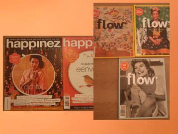 Flow & Happinez Tijdschriften - 5 stuks €10 beschikbaar voor biedingen