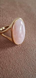 My bendel ring met grote quarts, 18 tot 19, Nieuw, Ophalen of Verzenden, Roze