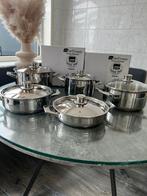 Simtronic pannen set nieuw, Ophalen of Verzenden, Zo goed als nieuw, Rvs, Pannenset