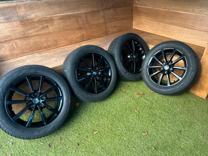 Complete set winterbanden op LM velgen. steek 5 x 112, Auto-onderdelen, Banden en Velgen, Banden en Velgen, Zomerbanden, 16 inch