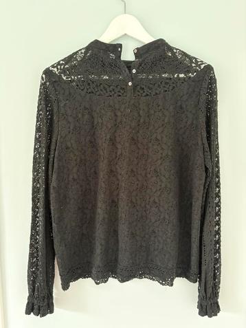 By Bar stijlvol zwart kanten bloesje nieuwstaat beschikbaar voor biedingen