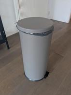 Pedaalemmer 40L - grijs - met binnenring, Ophalen, Zo goed als nieuw, Met pedaal, Minder dan 50 cm