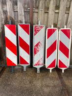 5 KUNSTSTOF GELEIDEBAKENS, wit reflecterend, Ophalen, Gebruikt