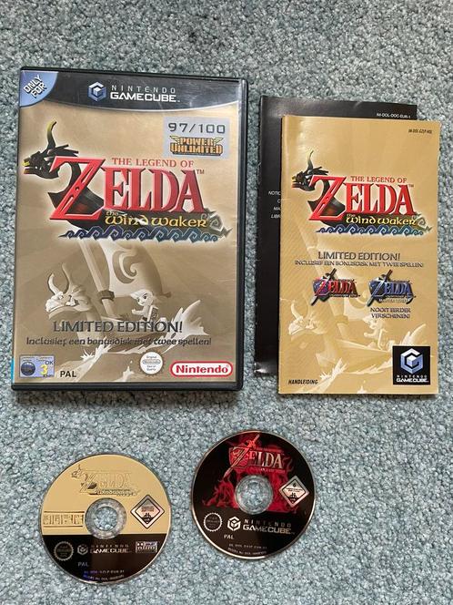 Zelda The Windwaker Limited Edition met garantie, Spelcomputers en Games, Games | Nintendo GameCube, Zo goed als nieuw, 1 speler