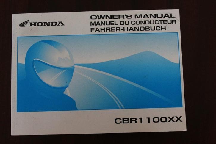 Honda CBR1100XX 2001 motorcycle owner's manual CBR 1100, Motoren, Handleidingen en Instructieboekjes, Honda, Ophalen of Verzenden
