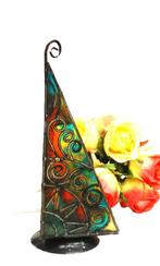 lampje artdeco/glas in lood gekleurd glas, Huis en Inrichting, Ophalen of Verzenden, Zo goed als nieuw, Glas, Minder dan 50 cm