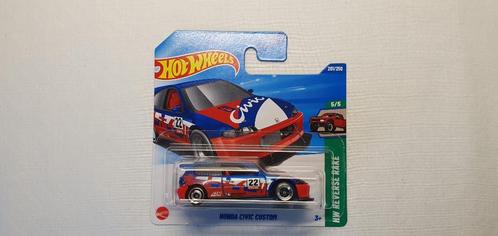 Hot wheels Honda Civic Custom bleu, Hobby en Vrije tijd, Modelauto's | Overige schalen, Nieuw, Auto, Ophalen of Verzenden
