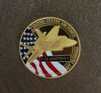 US Air Force F-35 coin, Ophalen of Verzenden, Luchtmacht, Amerika, Embleem of Badge