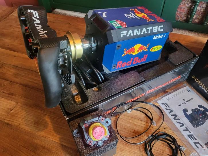 PS5 DD1 Redbull F1 / GT3 - QR2 pro - Fanatec v3 pedalen, Computers en Software, Joysticks, Zo goed als nieuw, Ophalen