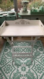 Klaptafel met groot dienblad, Ophalen