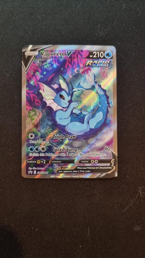 Vaporeon V - SWSH181 - Black Star Promo, Hobby en Vrije tijd, Verzamelkaartspellen | Pokémon, Nieuw, Losse kaart, Foil, Ophalen of Verzenden