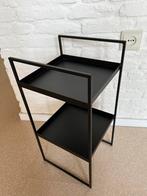 Metalen bijzet tafeltje , plantentafel, rekje, Minder dan 55 cm, Vierkant, Zo goed als nieuw, Ophalen