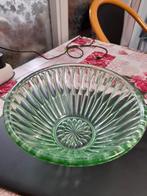 Zeer mooie antieke groene schaal, Ophalen of Verzenden