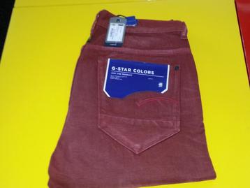 Nieuw G-Star colors spijker broek met rood wijn kleur 34/ 34 beschikbaar voor biedingen