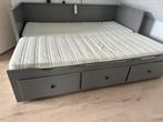 HEMNES Bedbank met 3 lades, Ophalen, Gebruikt, Tweepersoons, 200 cm