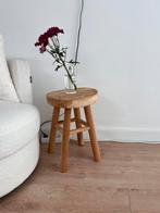 Houten krukje diameter: 28,5 cm hoogte 40 cm, Ophalen, Zo goed als nieuw, Hout