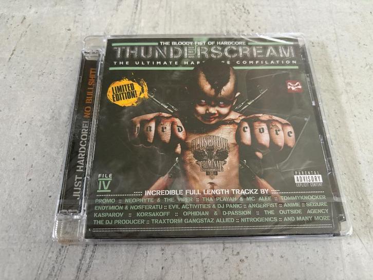 Thunderscream File IV (The Bloody Fist Of Hardcore) CD, Cd's en Dvd's, Cd's | Dance en House, Nieuw in verpakking, Overige genres