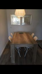 Eetkamer tafel 79x160x90 cm, Ophalen, 50 tot 100 cm, Zo goed als nieuw, Vijf personen of meer